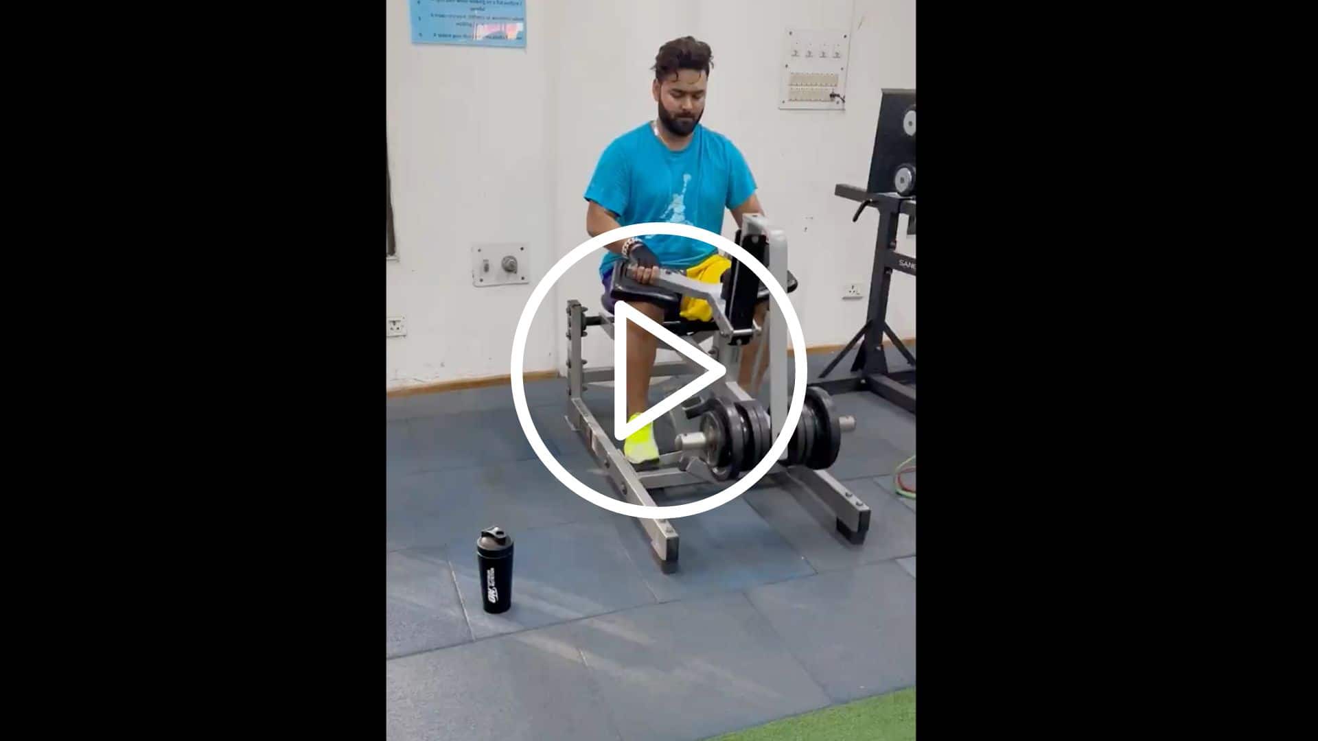 [Watch] Rishabh Pant Signals Comeback With Intense Gym Session